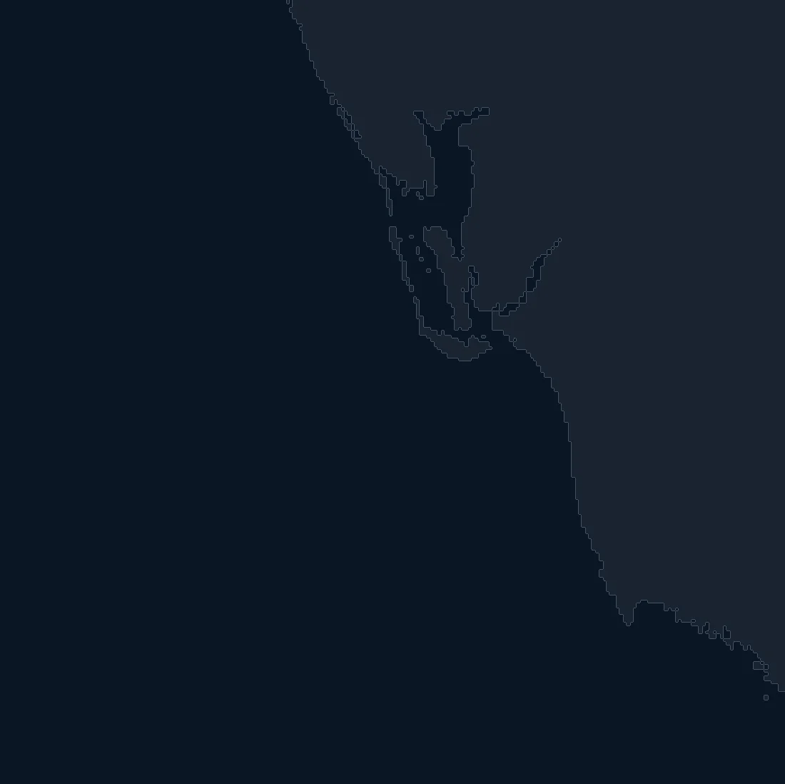 Cape Coral / Fort Myers bathymetry and named fishing spots base map