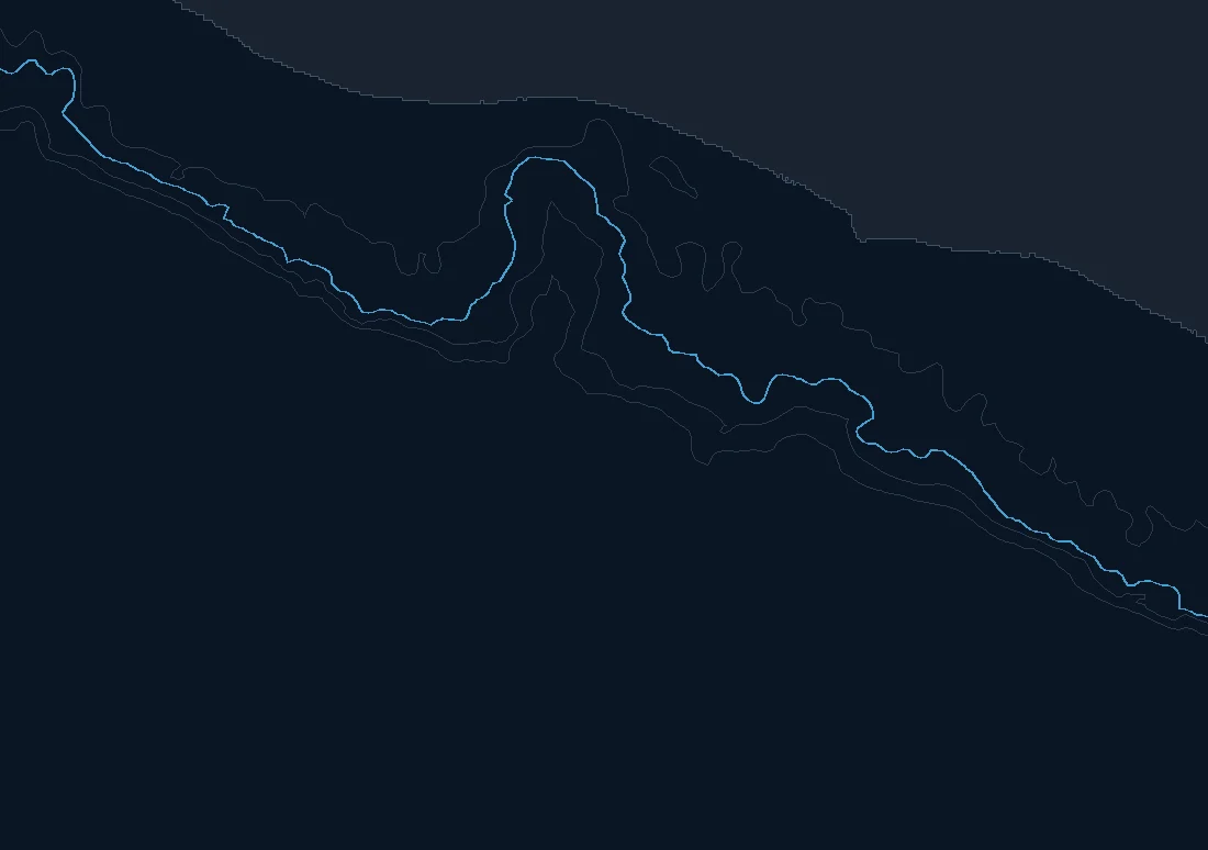 Guatemala / El Salvador bathymetry and named fishing spots base map