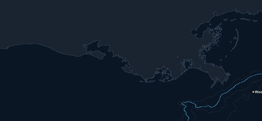 Louisiana / Central Gulf bathymetry and named fishing spots base map